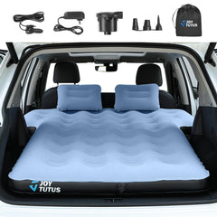 JOYTUTUS SUV mattress pump setup enables quick inflations for car camping