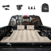 JOYTUTUS truck-bed air mattress cavity-design closeup shows durable three-chamber structure for steady rest