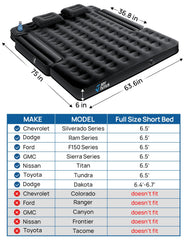JoyTUTUS air mattress inflates quickly with two-in-one car pump for convenience.