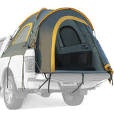 JOYTUTUS Truck Bed Tent setup shows quick assembly for camping