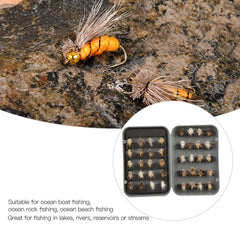 Assorted dry flies patterns for trout and bass