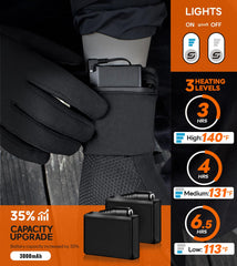 JS LifeStyle HG02 heated gloves finger zones for dexterity and warmth