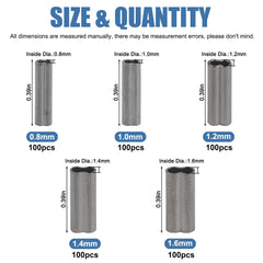 Copper double barrel crimp sleeves with black nickel coating