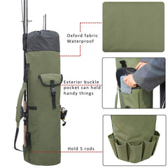 Open bag interior showing multiple compartments and capacity