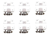JSP Manufacturing Coleman hinge close-up, UV-protected plastic for weather resilience.