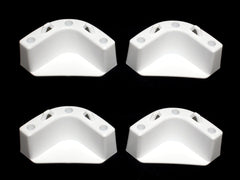 JSP Manufacturing corner brackets secure a boat cooler to the deck for stable mounting.