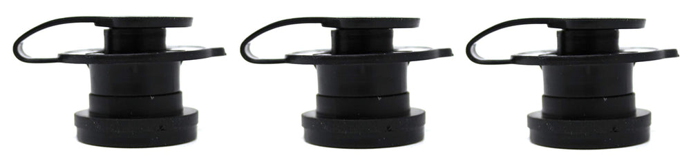 JSP Manufacturing drain-plug-assembly-1inch in black finish for Coleman replacements.