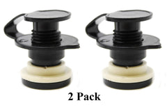 Close-up of drain spout and cap in JSP kit for Coleman Xtreme.