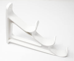 JSP Manufacturing ski pole wall rack keeps ski poles neatly aligned.