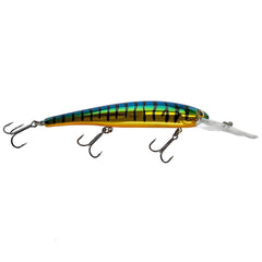 Bandit Walleye Deep Diver side profile; slender minnow shape attracts depth-chasing predators.