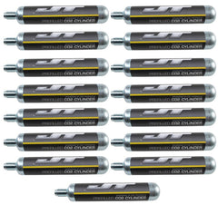 JT 90g CO2 cartridge 15-pack compatible with 88g systems for paintball and air rifles.