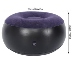 JTLB inflatable chair blue inflated for portable seating at home
