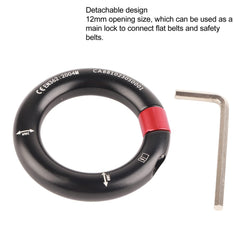 JTLB rappelling ring anti-jam design reduces rope snag in difficult routes.