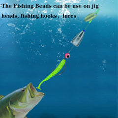 Close-up of multicolor 5mm fishing beads