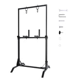 JTZFD archery target stand stable setup on uneven ground for precise practice