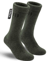 Juclise Modern Olive L Alpaca Boot Socks top view shows plush warmth for outdoor wear