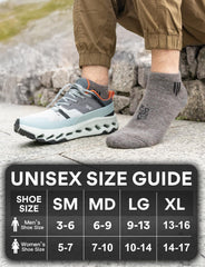 Juclise alpaca wool ankle socks cushioned arch support improves foot stability during activity.