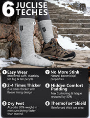 Juclise plush fleece lining closeup conveys cozy cushioning for cold-weather wear