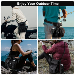 Jueachy Drop Leg Bag adjustable straps provide secure fit on diverse frames.