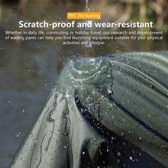 JUGATAMAIBU Waterproof Waders built-in boots provide secure dry footing on slippery banks