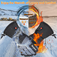 Jugevi heated gloves fingertip-touch enables phone use while staying warm.
