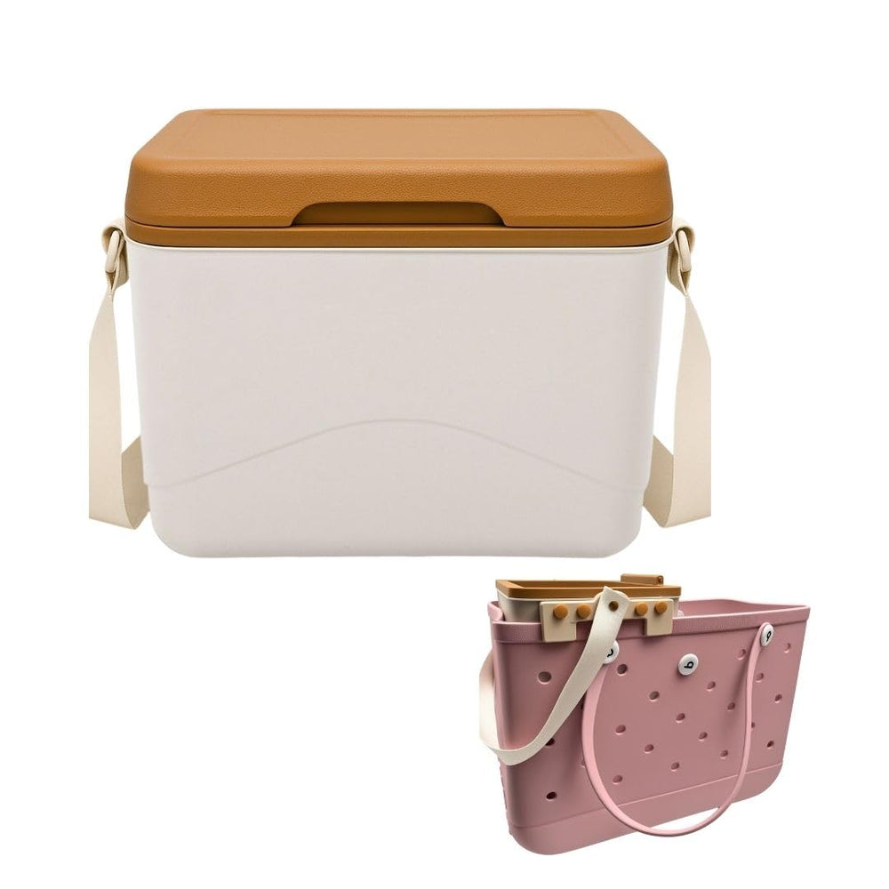 Juglok 5L cooler insert fits Bogg Bag XL for organized beach storage.