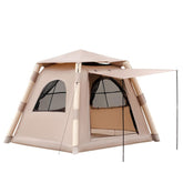 Juliful Unic inflatable tent-setup shows quick, tool-free erection for family camping