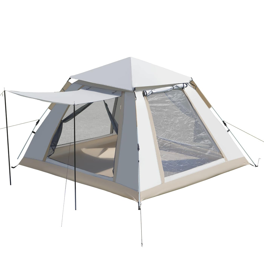 Juliful Unic instant camping tent 30-second setup for quick family trips.