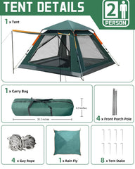 Juliful Unic Instant Camping Tent interior spacious for air mattress and gear