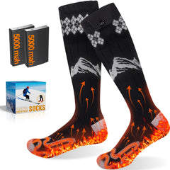 Julysky heated socks with 3D heating delivering even warmth across toes, arch and heel