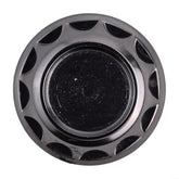 Jumplushion aluminum reel handle cap on a DAIWA spinner, secure fit for smooth retrieves.