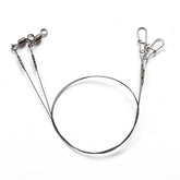 Jumplushion titanium leader 30cm 14kg with anti-wind swivel for reliable casting.