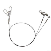 Jumplushion titanium fishing leader 30cm for 14kg pulls, rugged and corrosion-resistant.