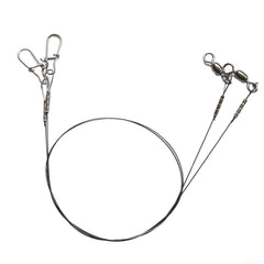 Jumplushion titanium fishing leader 30cm for 14kg pulls, rugged and corrosion-resistant.