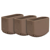 Jungle Leopard AR Mag rubber boot front view shows compact padding for magazines.