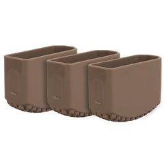 Jungle Leopard AR Mag rubber boot front view shows compact padding for magazines.
