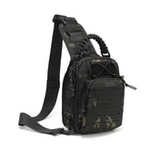 Jungle Leopard MCBK front view camouflage bag with quick-access storage
