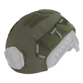 Jungle Leopard Tactical Fast Helmet Cover Super High-Cut in action for airsoft camouflage