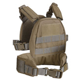 Jungle Leopard kids tactical vest with MOLLE for easy gear mounting.