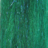 Just Add H2O SF Blend Dark Green fibers for saltwater baitfish patterns with bulk and flash.