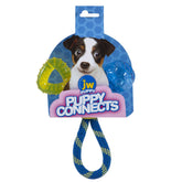 JW Puppy Connects 3-in-1 nylon center shown for durable chew and tug play.
