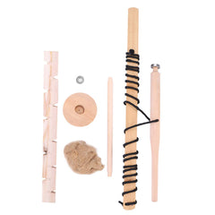 Jwthee Bow Drill Fire Starter Kit long-lasting fireboard for repeated drills.