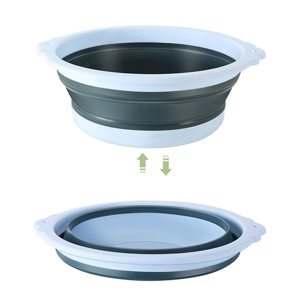 Jwthee collapsible wash basin folding round for camping and easy rinsing