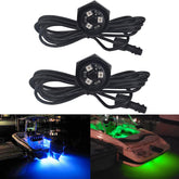 JXOFROAD RGB LED Boat Drain Plug Light with 1/2 in NPT thread