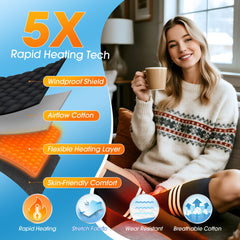 JYew AI heated socks four-temperature levels for customizable comfort.