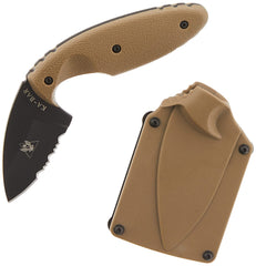 Drop point blade profile of KA-BAR TDI Law Enforcement knife
