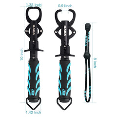 Kaba Fish Lip Gripper with Scale blue side view showing jaw