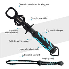 Closeup of stainless steel body of Kaba Lip Gripper