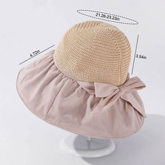 KABAKE foldable straw hat offers easy packing for travel adventures.