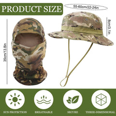 KABAKE wide-brim sun hat silhouette offering flexible shade and camouflage design.